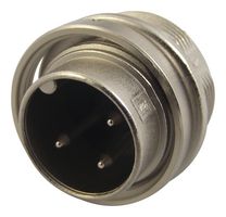 09 0307 00 03 - Circular Connector, 680 Series, Panel Mount Plug, 3 Contacts, Solder Pin, Zinc Alloy Body - BINDER