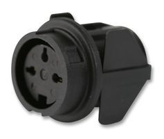 T 3277 000 - Circular Connector, C091B Series, Panel Mount Receptacle, 3 Contacts, Solder Socket, Metal Body - AMPHENOL SINE/TUCHEL