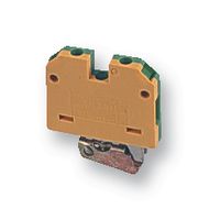047436 EK2.5 - DIN Rail Mount Terminal Block, 2 Ways, 22 AWG, 12 AWG, 4 mm², Screw, 60 A - WEIDMULLER