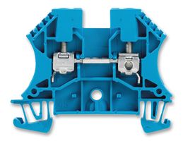 102018 WDU4 BLUE - DIN Rail Mount Terminal Block, 2 Ways, 22 AWG, 10 AWG, 4 mm², Screw, 32 A - WEIDMULLER