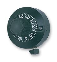 11A41B10 - Counting Dial, 11 Turns, 0.25 ", Chrome - VISHAY