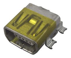 67803-8020 - USB Connector, Mini USB Type AB, USB 2.0, Receptacle, 5 Ways, Surface Mount, Right Angle - MOLEX