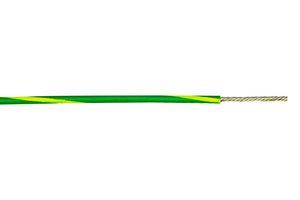 6714 GY005 - Wire, Stranded, Hook Up, EcoWire®, UL11028, MPPE, Green, Yellow, 20 AWG, 0.52 mm², 100 ft, 30.5 m - ALPHA WIRE