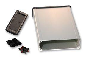 1457N1601 - Metal Enclosure, Watertight, Extruded, EMI / RFI, Anodised, Small, Extruded Aluminium, 160 mm - HAMMOND