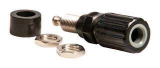 76-1668 - Binding Post, 36 A, 500 V, Nickel Plated Contacts, Panel Mount, Black - TENMA