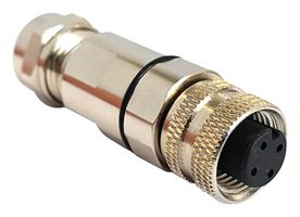 PXMBNI12FBF05BSCPG7 - Sensor Connector, Buccaneer M12 Series, M12, Female, 5 Positions, Solder Socket - BULGIN LIMITED