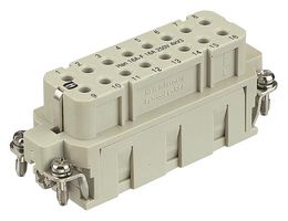 09200163101 - Heavy Duty Connector, Han A, Insert, 16 Contacts, 16A, Receptacle - HARTING