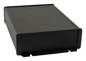 1457T2202BK - Metal Enclosure, Small, Extruded Aluminium, 56.98 mm, 168.46 mm, 251.97 mm, IP65 - HAMMOND