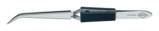 92 95 90 - Tweezer, Bent, Pointed, Stainless Steel, 160 mm Length - KNIPEX