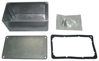 MC003584 - Metal Enclosure, Small, Diecast Aluminium, 55.1 mm, 63.7 mm, 114.4 mm, IP66 - MULTICOMP PRO