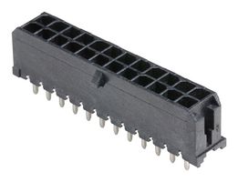 43045-2427 - Pin Header, Power, 3 mm, 2 Rows, 24 Contacts, Through Hole Straight, Micro-Fit 3.0 43045 - MOLEX