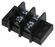 38770-0306 - Panel Mount Barrier Terminal Block, 2 Row, 6 Ways, 22 AWG, 14 AWG, 9.53 mm, 15 A - MOLEX
