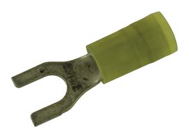 19198-0047 - Fork / Spade Tongue Terminal, Avikrimp 19198, 12AWG to 10AWG, 6 mm², M4, #8, Nylon (Polyamide) - MOLEX