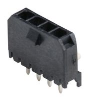 43650-0429 - Pin Header, Power, 3 mm, 1 Rows, 4 Contacts, Through Hole Straight, Micro-Fit 3.0 43650 - MOLEX