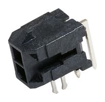 43045-0222 - Pin Header, Wire-to-Board, 2 Rows, 2 Contacts, Through Hole Right Angle, Micro-Fit 3.0 43045 - MOLEX