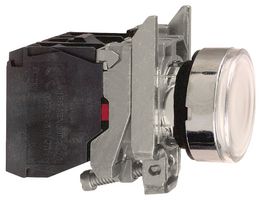 XB4BW3165 - Industrial Pushbutton Switch, Harmony, 22.5 mm, SPST-NO, SPST-NC, Momentary, Flush, White - SCHNEIDER ELECTRIC