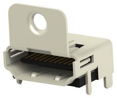 1-1747981-1 - HDMI Connector, R/A, 19 Contacts, Receptacle, Surface Mount, Surface Mount Right Angle - AMP - TE CONNECTIVITY