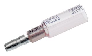 19164-0009 - Bullet Terminal, Perma-Seal 19164, 22AWG to 18AWG, 1.3 mm², Male Bullet, Red, NiAc - MOLEX