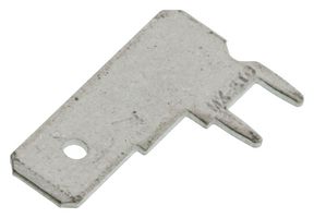 19713-4001 - PCB Terminal, 6.35mm x 0.8mm, 0.25" x 0.032", Brass, 1.32 mm, Tin, 19713 - MOLEX