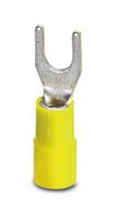 C-FCI 6/M4 - Fork / Spade Tongue Terminal, 10AWG, 6 mm², M4, #8, Nylon (Polyamide) - PHOENIX CONTACT