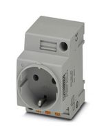 EO-CF/PT - Pin & Sleeve Connector, 16 A, 250 V, DIN Rail Mount, Socket, 2P, Grey - PHOENIX CONTACT