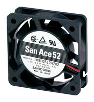 109P0524A701 - DC Axial Fan, 24 V, Square, 52 mm, 15 mm, Ball Bearing, 13.24 CFM - SANYO DENKI
