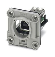 CUC-V06-F1PGY-UBB/UBAB - USB Adapter, USB Type A Receptacle, USB Type B Receptacle, IP20 - PHOENIX CONTACT