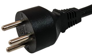 GW-151714 - Mains Power Cord, Mains Plug, Israel to IEC 60320 C19, 2 m, 16 A, 250 V, Black - MULTICOMP PRO