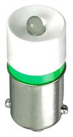 BA9SG130A - LED Replacement Lamp, Miniature Bayonet / BA9S, Green, 570 mcd - APEM