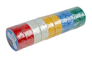 MP002164 - Electrical Insulation Tape, PVC (Polyvinyl Chloride), Multicolour, 19 mm x 8 m - MULTICOMP PRO
