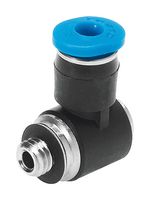 QSMLV-M7-6-I - Pneumatic Fitting, Push-In L-Fitting, M7, 14 bar, 6 mm, PBT (Polybutylene Terephthalate), QSMLV - FESTO