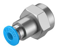 QSF-1/8-4-B - Pneumatic Fitting, Push-In Fitting, G1/8, 14 bar, 4 mm, Brass, QSF - FESTO