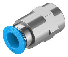 QSF-1/4-10-B - Pneumatic Fitting, Push-In Fitting, G1/4, 14 bar, 10 mm, Brass, QSF - FESTO