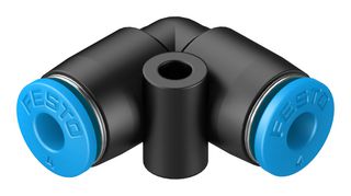 QSL-4 - Pneumatic Fitting, Push-In L-Fitting, 14 bar, 4 mm, PBT (Polybutylene Terephthalate), QSL - FESTO