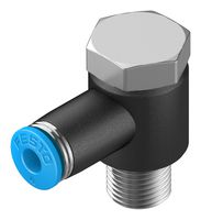 QSLV-1/8-4 - Pneumatic Fitting, Push-In L-Fitting, R1/8, 14 bar, 4 mm, PBT (Polybutylene Terephthalate), QSLV - FESTO