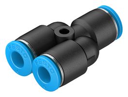 153149 - Pneumatic Fitting, Push-In Y-Fitting, 14 bar, 6 mm, PBT (Polybutylene Terephthalate), QSY - FESTO