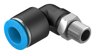 QSL-1/8-10 - Pneumatic Fitting, Push-In L-Fitting, R1/8, 14 bar, 10 mm, PBT (Polybutylene Terephthalate), QSL - FESTO