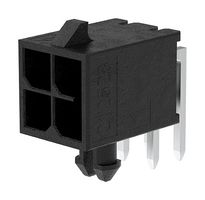 212528-0400 - Pin Header, Power, Wire-to-Board, 3 mm, 2 Rows, 4 Contacts, Through Hole Right Angle - MOLEX