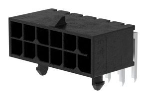 212528-1200 - Pin Header, Power, Wire-to-Board, 3 mm, 2 Rows, 12 Contacts, Through Hole Right Angle - MOLEX