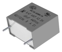 R474I310050A1KV057 - Safety Capacitor, Metallized PP, Radial Box - 2 Pin, 0.1 µF, ± 10%, X1, Through Hole - KEMET