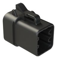 ATP06-6S-BLK - Automotive Connector Housing, ATP, Plug, 6 Ways - AMPHENOL SINE/TUCHEL