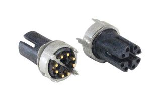 PXPLCP12SMF08XPC - Sensor Connector, PXP Series, M12, Female, 8 Positions, PCB Socket, Straight Surface Mount - BULGIN LIMITED