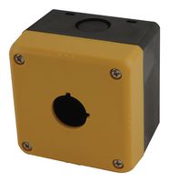 FB1W-111Y - Control Station Enclosure, 1 Hole, Polycarbonate, IP65/NEMA 4X, Yellow, 22 mm Cutout Dia, FB Series - IDEC