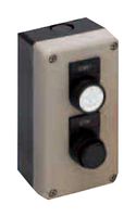 FB2W-211Z - Control Station Enclosure, 2 Hole, Polycarbonate, IP65/NEMA 4X, Beige, 22 mm Cutout Dia, FB Series - IDEC
