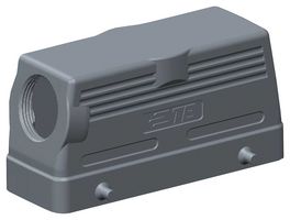 T1210246121-000 - Heavy Duty Connector, PG21, Hood, Side Entry, Aluminium Alloy Body, 2 Lever, H24B - TE CONNECTIVITY