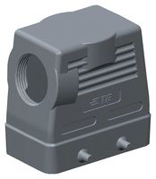 T1230100121-000 - Heavy Duty Connector, Hood, Side Entry, Aluminium Alloy Body, 2 Lever, H10B - TE CONNECTIVITY