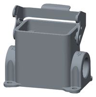 T1610063220-000 - Heavy Duty Connector, Base, Bulkhead Mount, Side Entry, Aluminium Alloy Body, 1 Lever - TE CONNECTIVITY