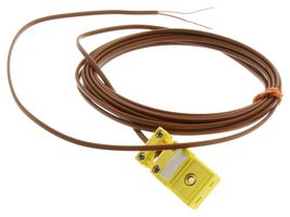 TECK10-13 - Sensor Cable, K Type Thermocouple Receptacle, Free End, 2 Positions, 3.05 m, 10 ft, TEC - OMEGA
