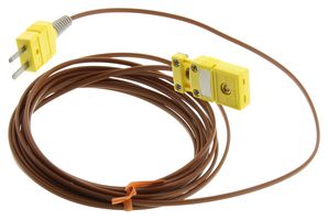 TECK10-9 - Sensor Cable, K Type Thermocouple Plug, K Type Thermocouple Receptacle, 2 Positions, 3.05 m - OMEGA