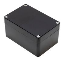 1590ZGRP082BK - Plastic Enclosure, Wall Mount, Polyester (PET), Glass Fibre Reinforced, 110 mm, 75 mm, 55 mm - HAMMOND